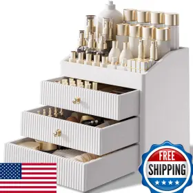 B0FJ5PQZ3K LADSTAG Vanity Organizersluxury Skincare Organizer