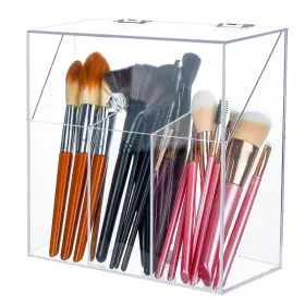 B0C4QC5HTC LOHRYVIO Acrylic Makeup Brush Holder Lid Cosmetic