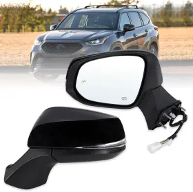 87940-0E350 LQITO Left Driver Mirror Toyota Hig
