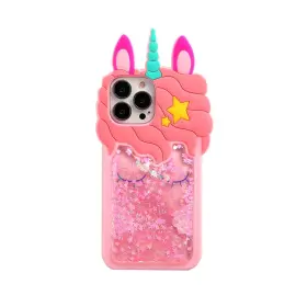 Celular LUBIOGIO Cute Cartoon Kawaii Quicksand Unicorn Iphone
