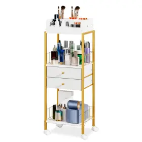 B0DP8FK7KM LURCNS Makeup Organizer Shelf Floor Skincare Up