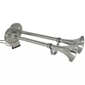 726084895447 MARINCO Dual Trumpet Electric Horn Steel