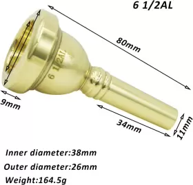445038727728 MISSMORE Trombone Mouthpiece #2