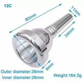 659446679174 MISSMORE Trombone Mouthpiece Baritone Euphonium #2