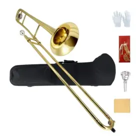 B00HUZVN06-GOLD MODOUSTRING Tenor Slide Trombone Flat