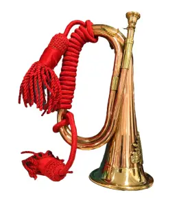 NM0304828 NAUTICALMART Copper Blowing Bugle Signal Horn Rope