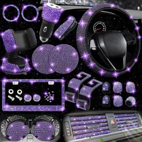 744110068931 NBTEPEM Violet Bling Car Set Women Steering