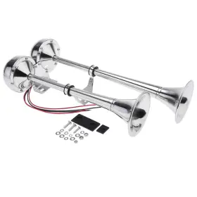 B0C3V7NXM2 NOVELBEE Steel Dual Trumpet Marine Boat Electric