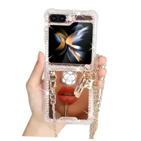 JX2254-ZFLIP5-1 OMIO Galaxy Mirror Crossbody Lanyard