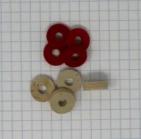 27092 PERANTUCCI Bs Tuba Cork Washer Felt Set #2