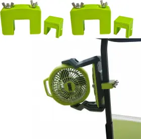 744110999914 POOLTECHX Golf Fan Mount Ryobi Clamp Bracket Car