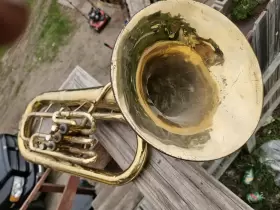 16281 REYNOLDS Baritone Horn Dented Ok #3