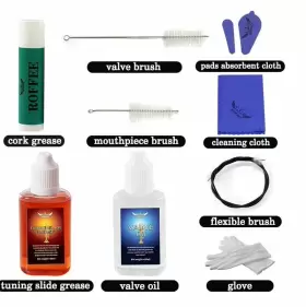 744759951946 ROFFEE Trumpet Cornet Cleaner Care Cleaning Kit #2