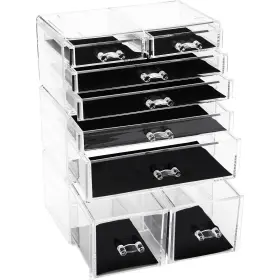B0F4XL2NJB SEA TEAM Stackable Makeup Organizer Drawers