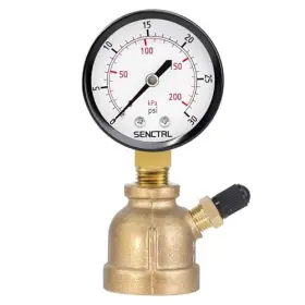GTKB01.30 SENCTRL Gas Dial Fnpt Water Pressure Gauge