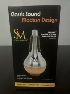 SM6525 SOULO MUTE Trumpet Copper Bottom Straight Brilliant