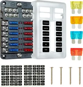 FB-N1-12 SOYOND Volt Fuse Block Boat Marine Panel Led Warning