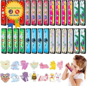 KQ-001 SUMAPNER Valentines Cards Kids Classroom Harmonica Toy