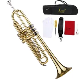 NJE1593589103207TI SUMMINA Trumpet Flat Trompetas Instrumento