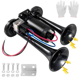 TC-AT-0004-B TCJJMY Loud Dual Trumpet Electric Train Air Horn