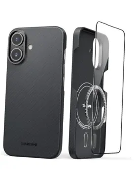 TB-IPHONE16-PLUS-MAG-BLACK THINBORNE Iphone Aramid Fiber