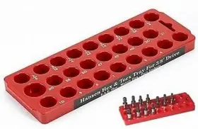 618145508482 TOOL STORAGE Hansen Hex Torx Socket Bit Holder