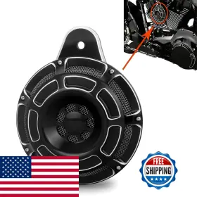 B0CR43WFYC TOPRAMETAL Cnc Billet Horn Cover Harley Big Twin