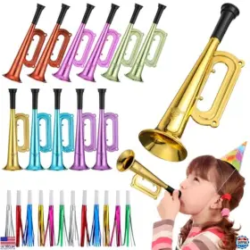 B0DXP9T9RM VISIT THE JOINPAYA STORE Mini Metallic Trumpets