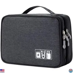 LM04-BLK VISIT THE MIRLEWAIY STORE Double Travel Cord Bag