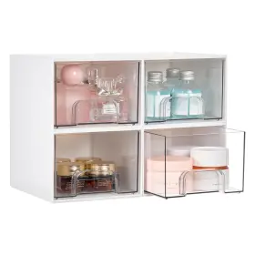 B0F29F5RZX VTOPMART Stackable Storage Drawers Bathroom Makeup