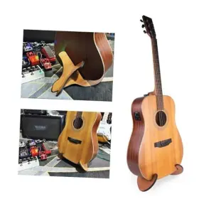 717021365413 WESOLO Wooden Guitar Stand Frame Acoustic