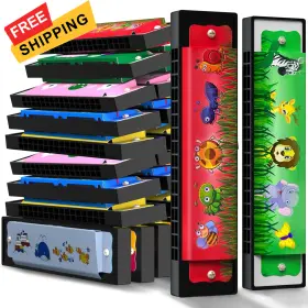 60-PCS-HARMONICA WHOLELOVEIN Kids Musical Colorful