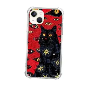WSK374 WIDOFVSPKY Psychedelic Phone Hippie Cat Cover Iphone