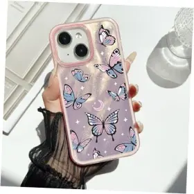 ZQ00052 XONIERY Iphone Glitter Cute Butterfly Starry Laser