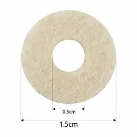 718255301918 YOOTONES Trumpet Valve Felt Washers Cushion Top #2