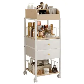 B0D2XKZ8PN ZQUYAJ Floor Makeup Organizer Storage Rolling