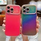For iPhone 17 Pro Max 16 14 13 12 Plating Glitter TPU Curly Wave Frame Slim Case