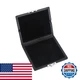 Kodrily Reed Case Wood 3 Slots Pu Leather Bassoon Reed Case Holder Black