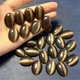 JM013 25x18x7mm 20pcs Brown Natural Grystal Quartz Oval CAB