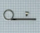 Bach 3rd Slide Finger Push Rod with 8-32 Lyre Screw, Nickel