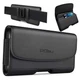 Phone Belt Case for iPhone 17 16 16e 15 14 13 12 11 Xs X XR Medium Black