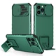 For iPhone 16/17 Pro Max/14/13/12 Shockproof Stand Case with Slide Camera Cover