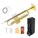 Wuqimusc Bb Trumpet Beginner Kit - Standard B Flat with 7C Mouthpiece