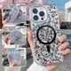 For iPhone 17 Pro Max Air 17e 16 15 14 13 12 11 Mag Safe Glitter Sequins Case