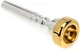Bach 351 Classic Series Silver-plated Trumpet Mouthpiece with Gold-plated Rim -