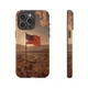 American USA Mars Flag 4th Of July Tough Case For Iphone 