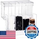 Yulejo 2 Pack 4 Compartment Acrylic Makeup Organizer Lid Lash Cart Organizer
