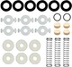 Trumpet Repair Kit, Trumpet Replacement Parts, Includes 6 Valve Guides, 12 Felt