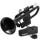 PAMPET Professional Plastic Trumpet C trumpet (Black) Black 