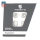 Set New Genuine Porsche Colour Silver Crested Valve Dust Caps TPMS 99104460268